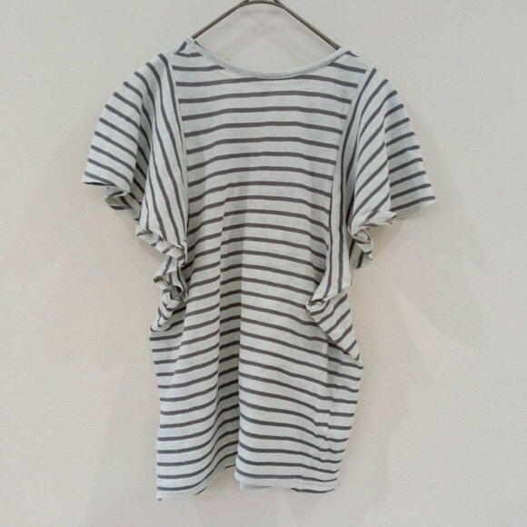 To Bila Casual Striped Top T-shirt Cotton - Picture 2 of 5